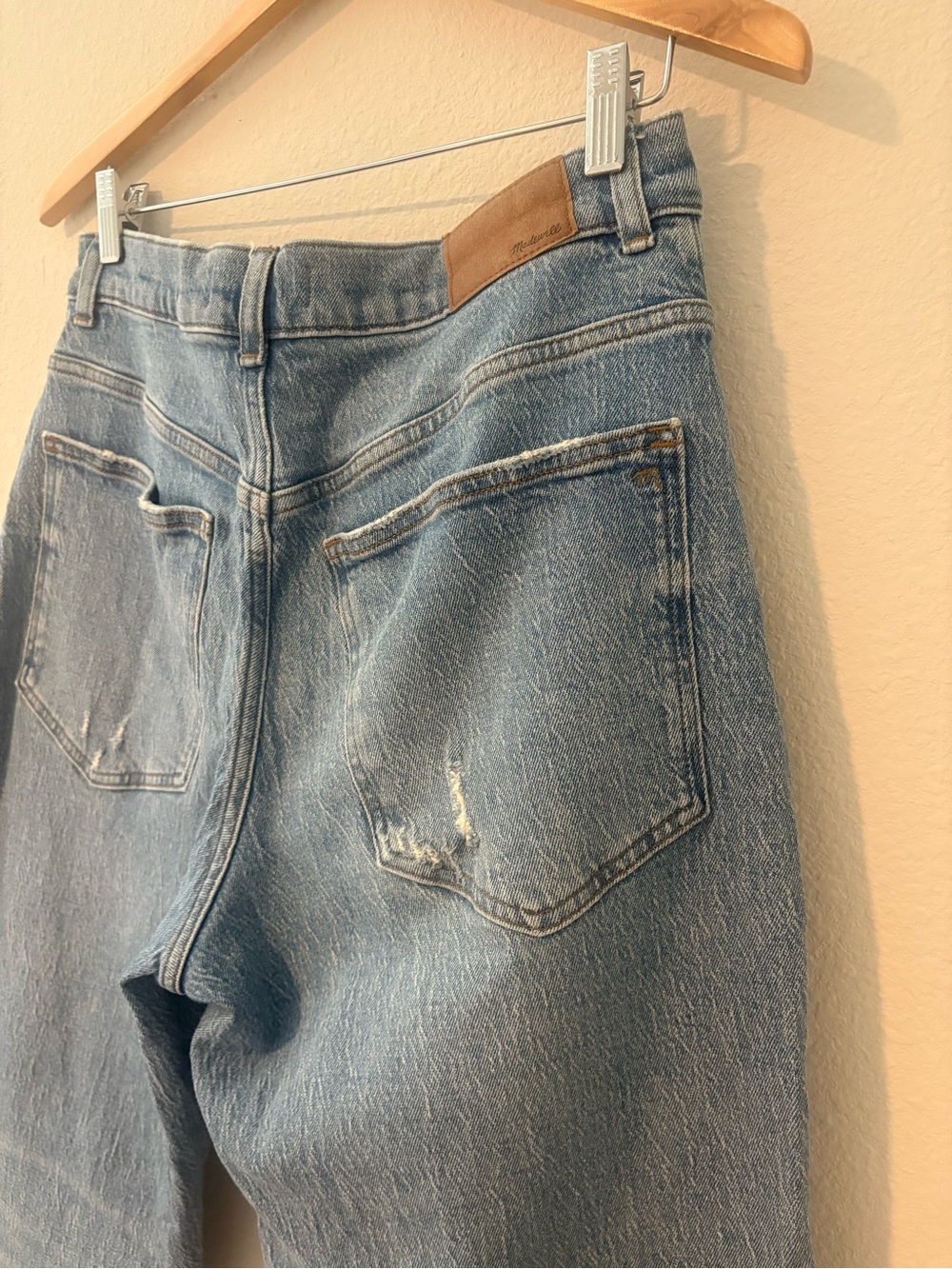 Madewell Light Blue Wide-Leg Cropped Jeans - Picture 6 of 12